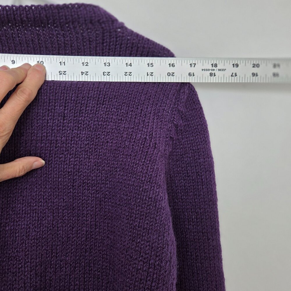VTG Hand-Knit Style Bobble Sweater Chunky Artisanal Cottage Core Women M - Picture 4 of 6